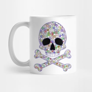 Mosaic Skull and Tile Crossbones Mug